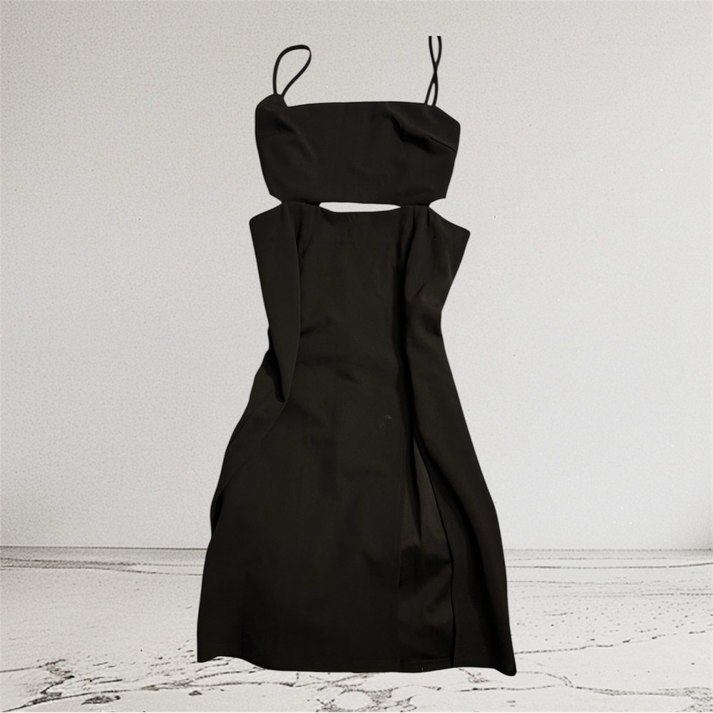 Chic Black Cutout Dress